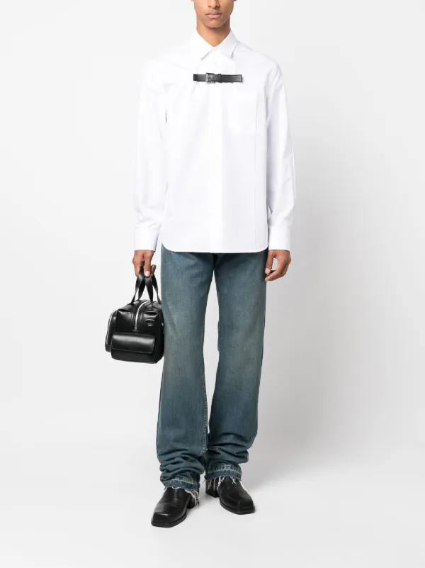 Versace buckle-detail Cotton Shirt - Farfetch