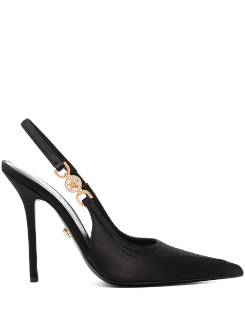 Versace Medusa '95 slingback satin pumps