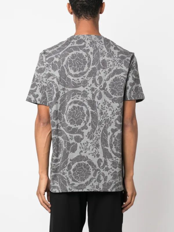 Versace Barocco Silhouette T-shirt | Grey | FARFETCH JO