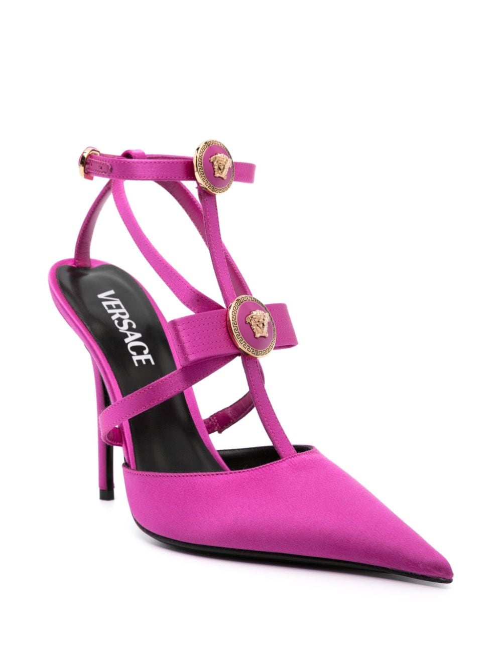 Versace Gianni Ribbon Cage pumps - Roze