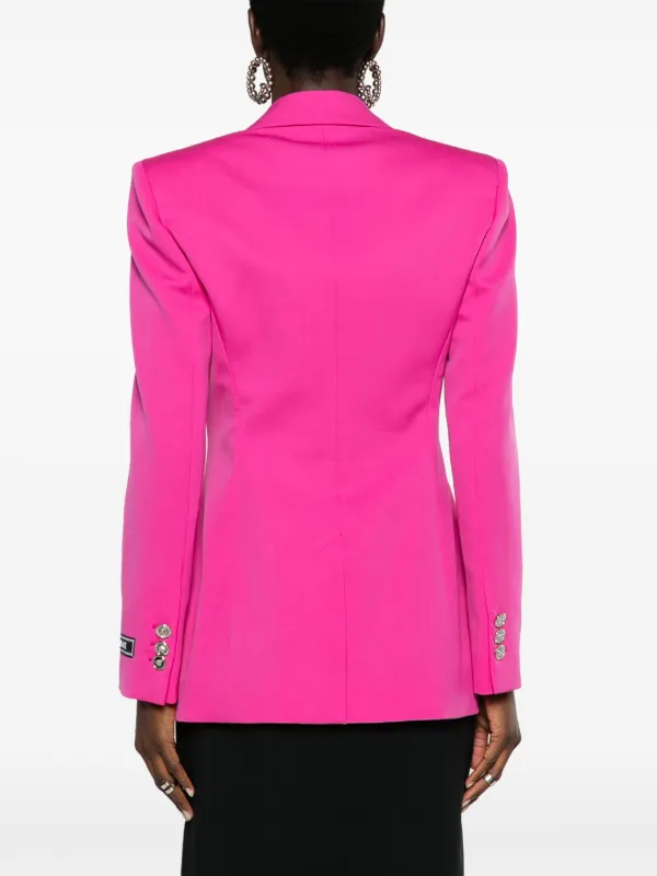 Versace Medusa single-breasted virgin-wool Blazer | Pink