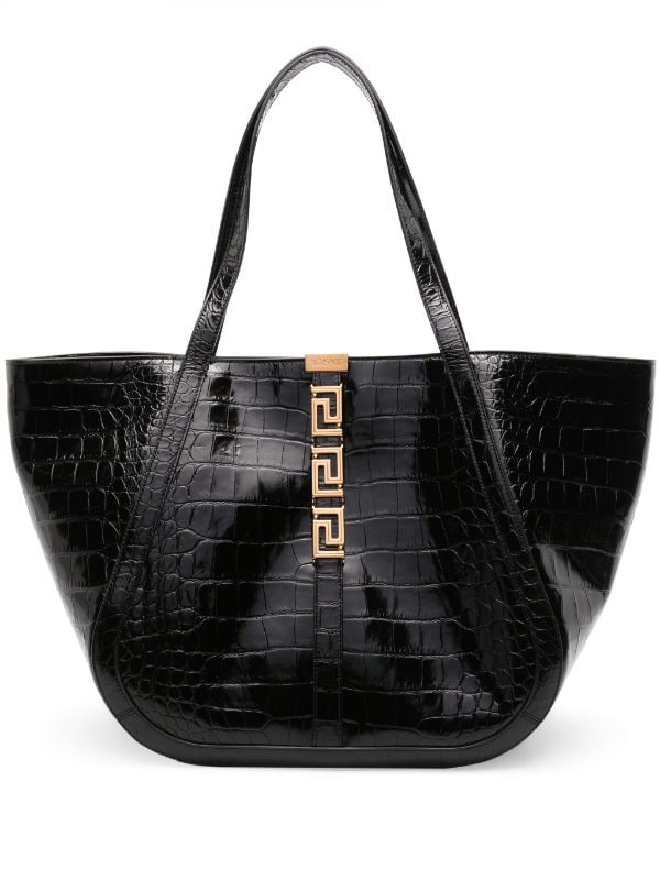 Versace La Greca Large Tote Bag - Farfetch