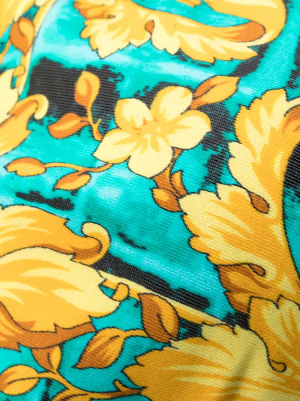 Versace バロッコダイル ビキニトップ | グリーン | FARFETCH JP
