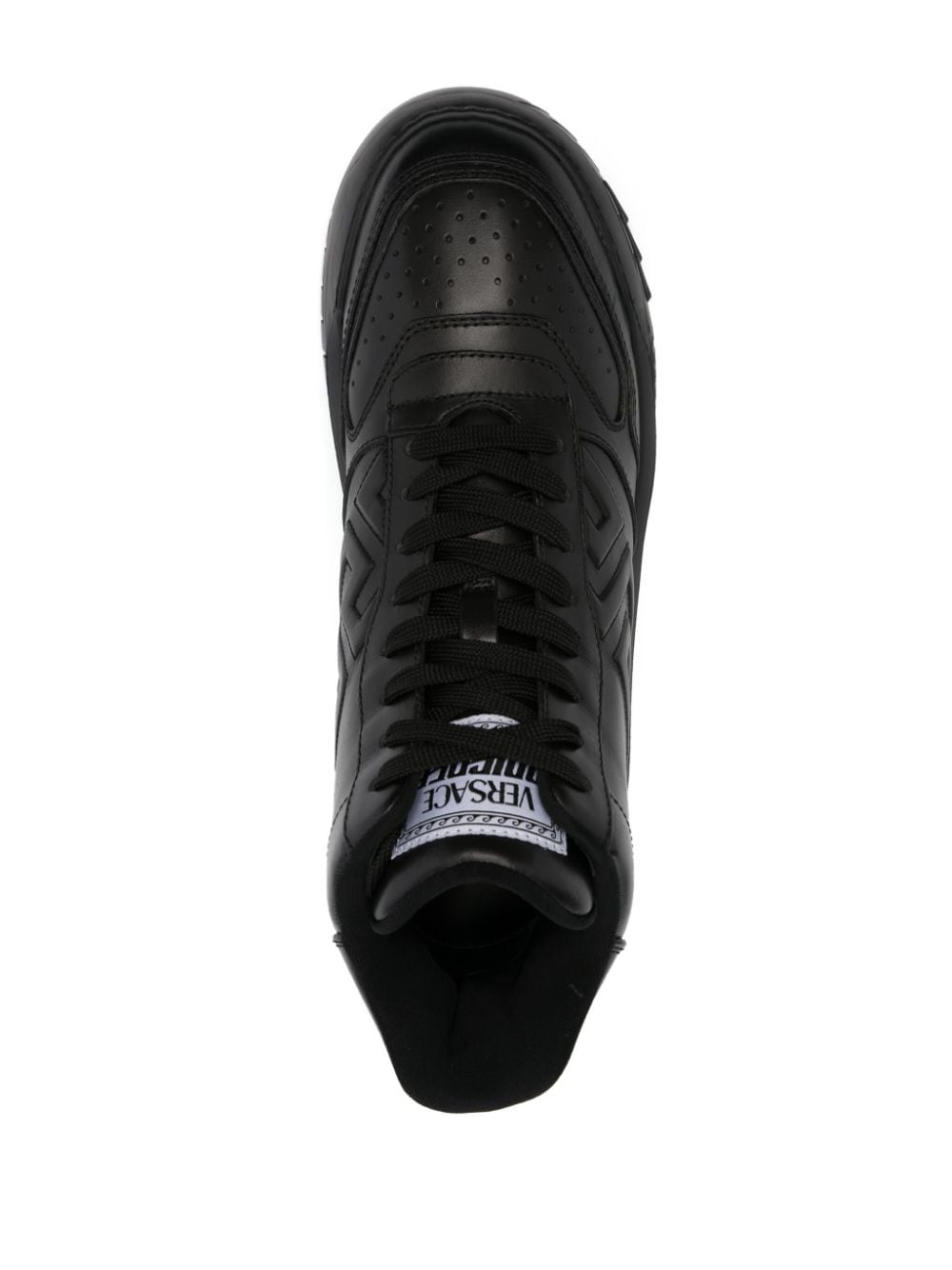 Shop Versace Odissea High-top Sneakers In Black