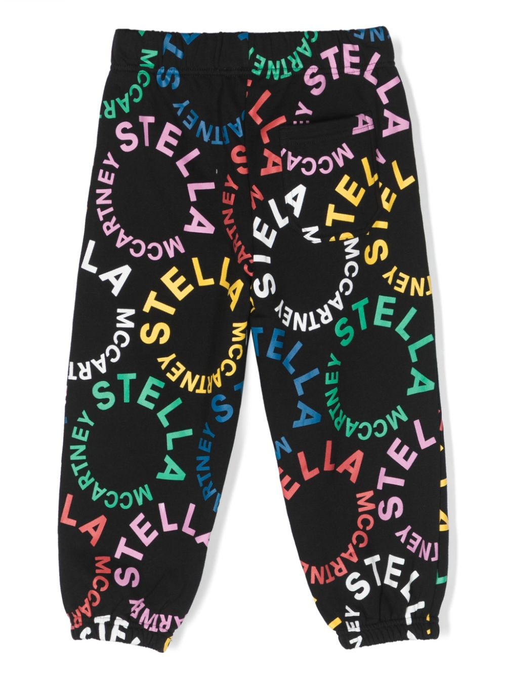 Stella McCartney Kids logo-print cotton track pants - Zwart