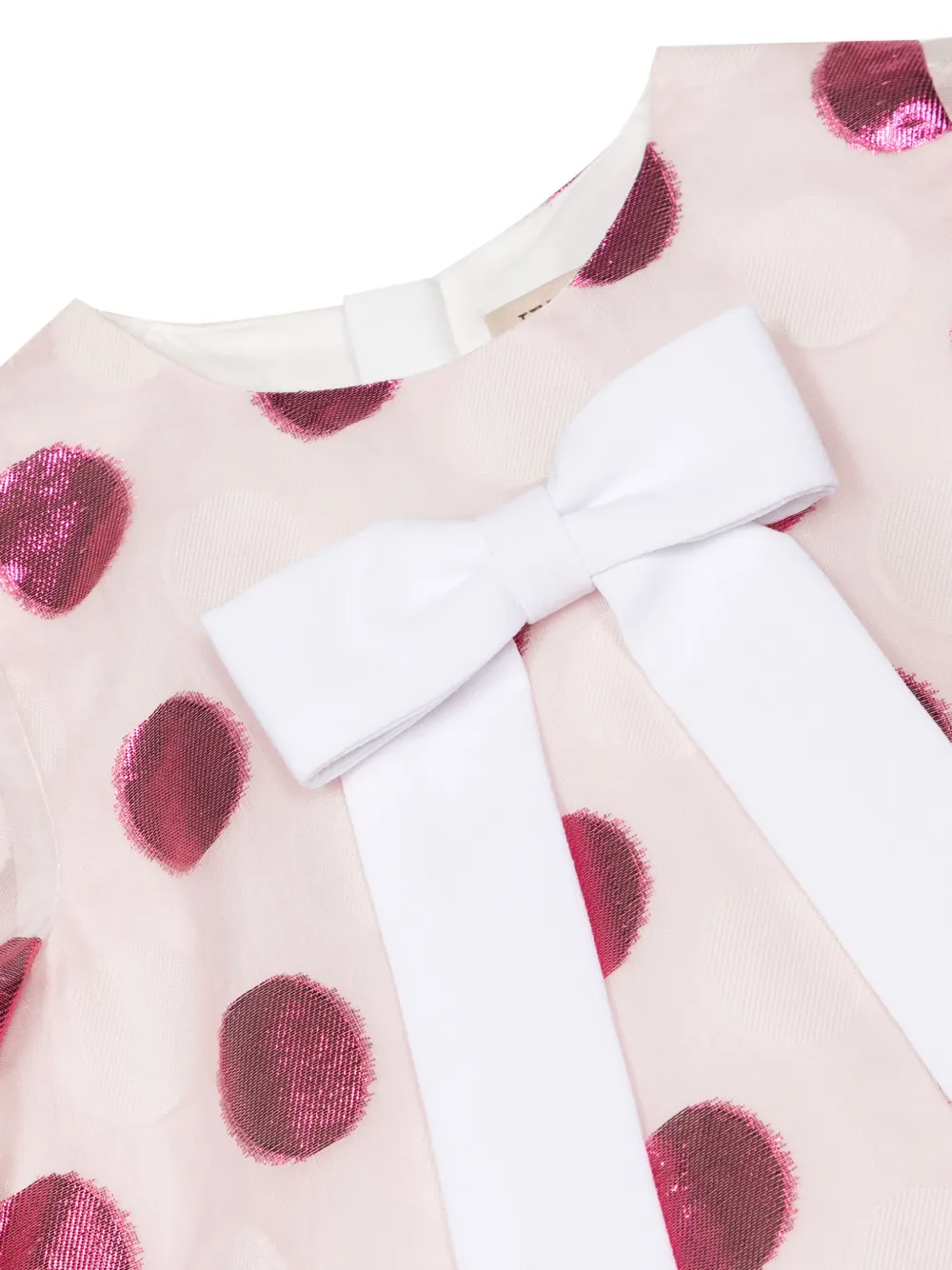  Hucklebones London Bow-detail Polka Dot-print Dress - Pink 