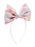 Hucklebones London giant bow hair band - White