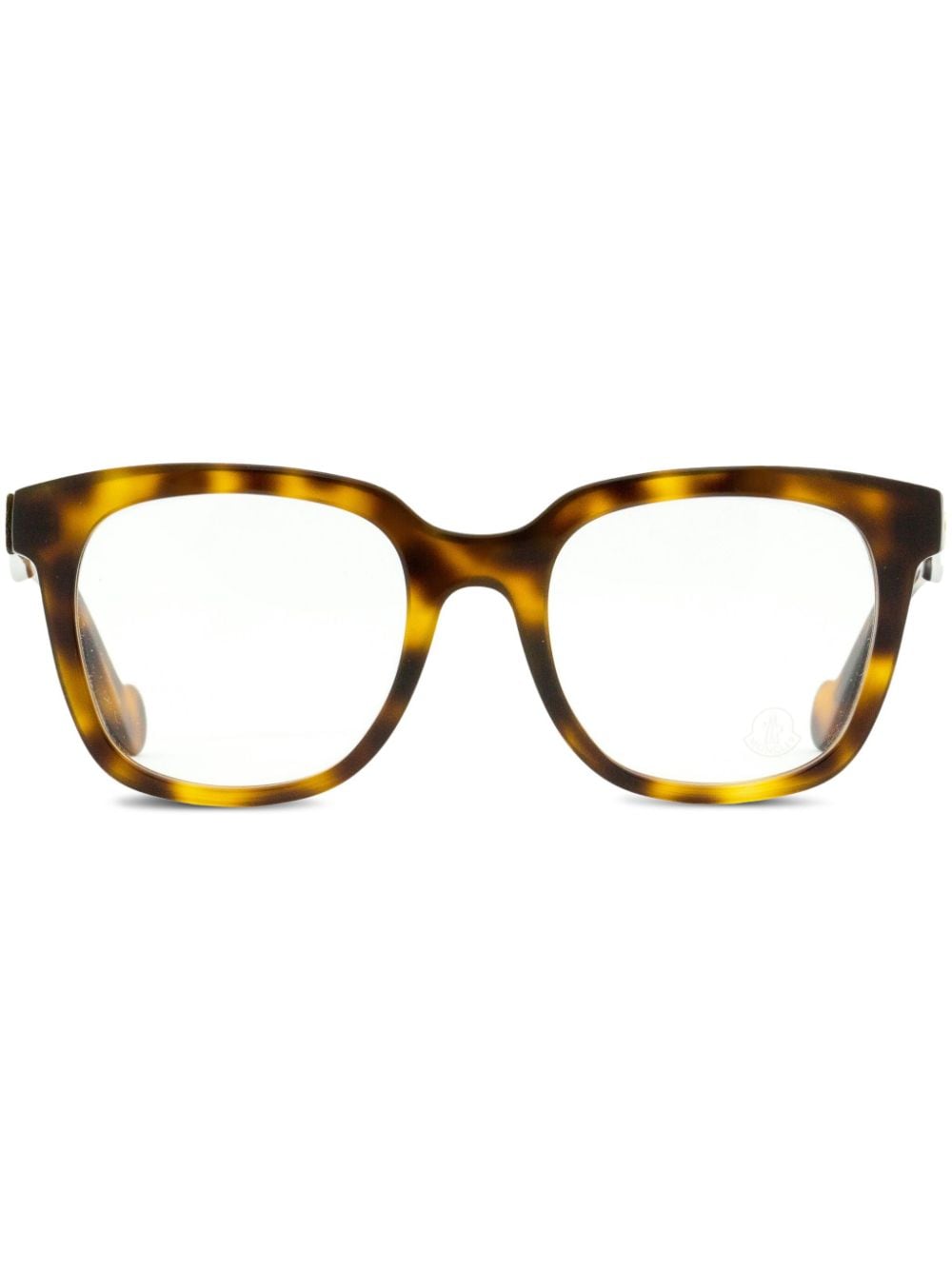 Moncler Tortoiseshell Square-frame Glasses In Brown