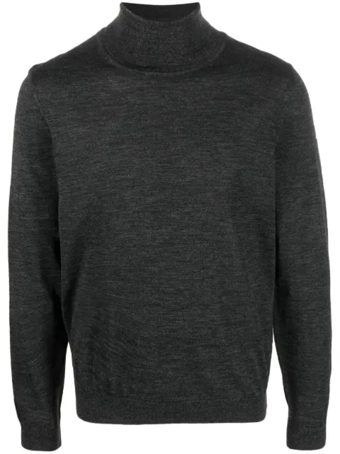 BOSS roll-neck virgin wool jumper