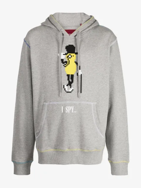 Mostly Heard Rarely Seen 8-Bit I Spy graphic-print cotton hoodie