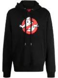 Mostly Heard Rarely Seen 8-Bit Ghost Catcher graphic-print cotton hoodie - Black