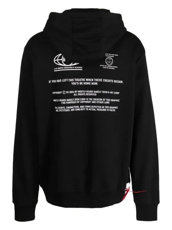 Mostly Heard Rarely Seen 8-Bit Kill 8Bit graphic-print Cotton Hoodie  Black FARFETCH IN