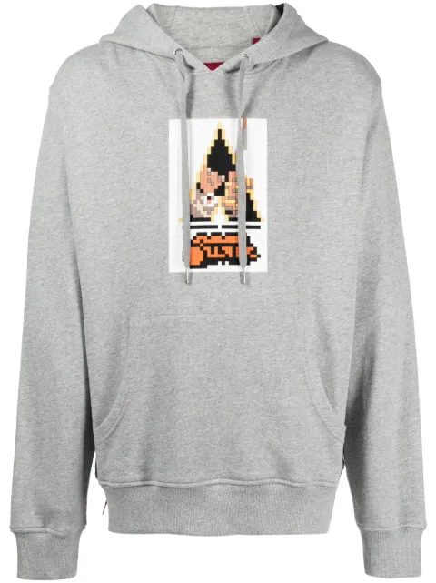 Mostly Heard Rarely Seen 8-Bit Clock Is Working graphic-print cotton hoodie