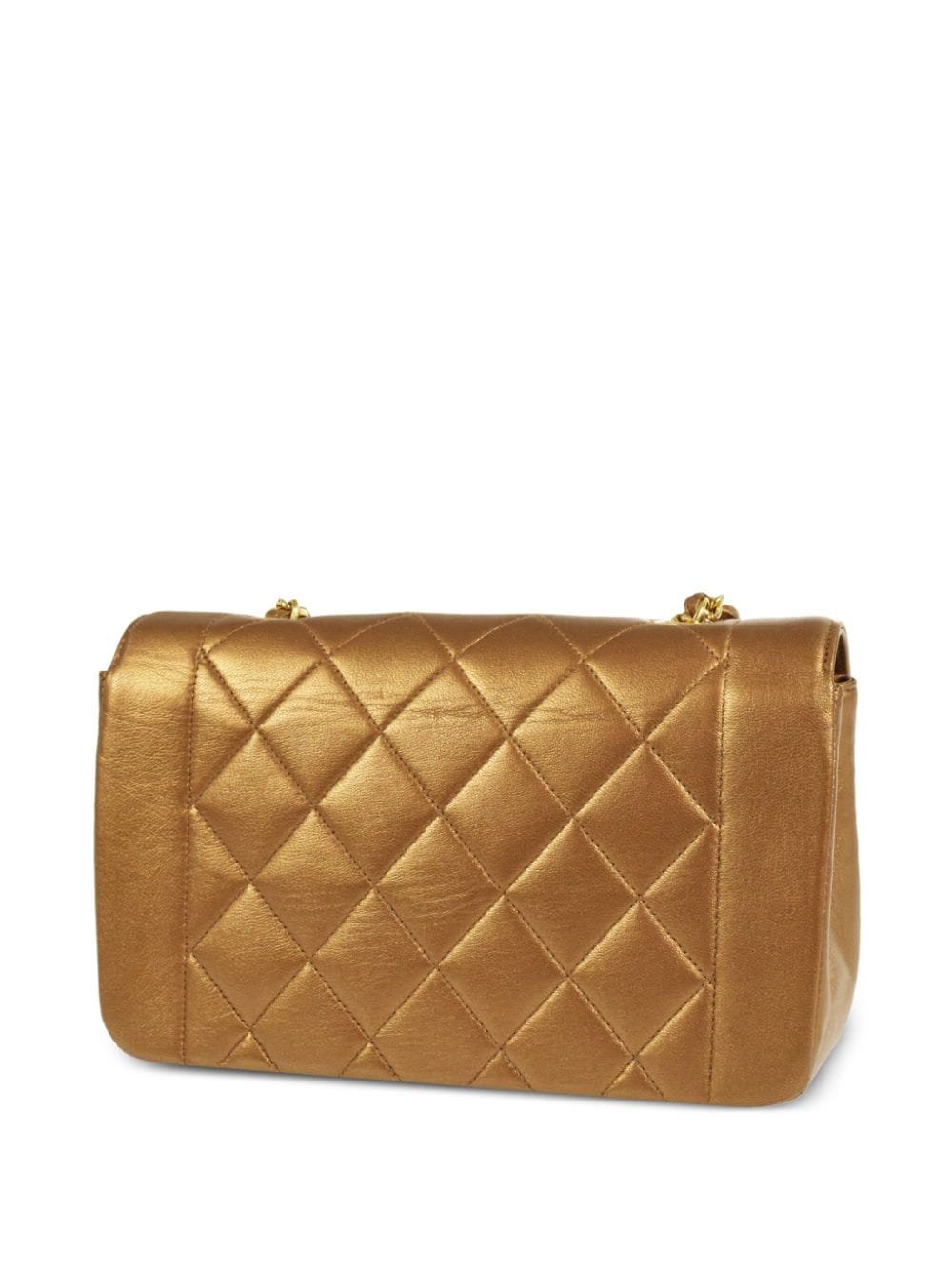 CHANEL Pre-Owned 1992 Diana kleine schoudertas - Goud