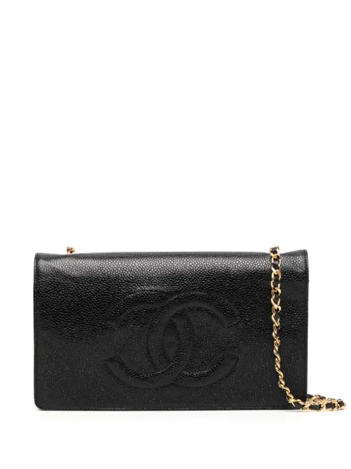 Portefeuille à bride en chaîne (1997) - CHANEL Pre-Owned - Modalova
