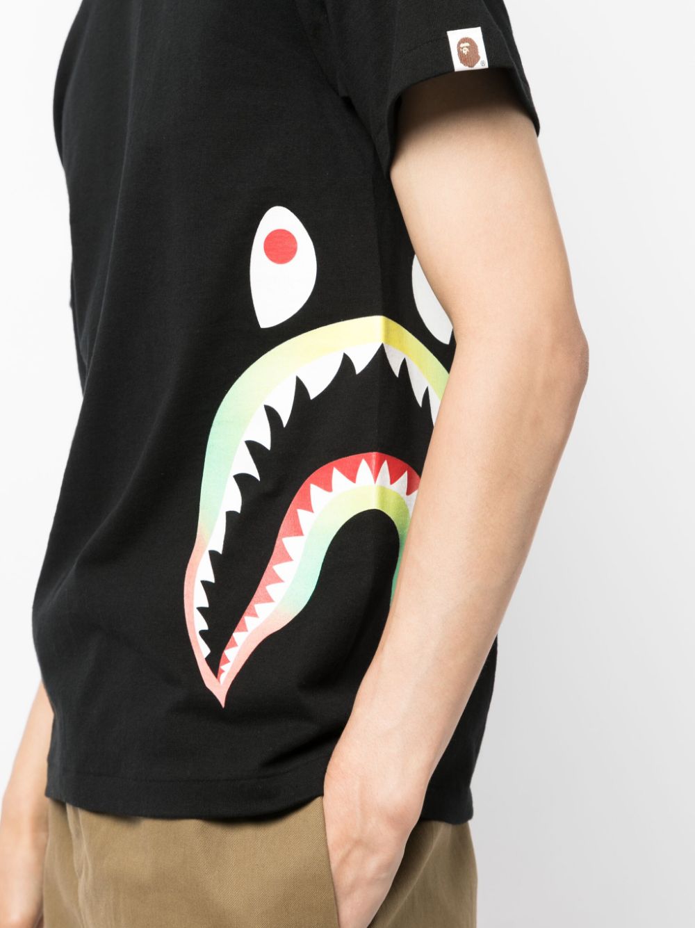 A BATHING APE® Gradation Side Shark Cotton T-shirt - Farfetch