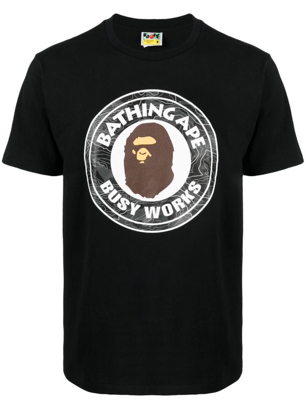 A BATHING APE® graphic-print Cotton T-shirt - Farfetch