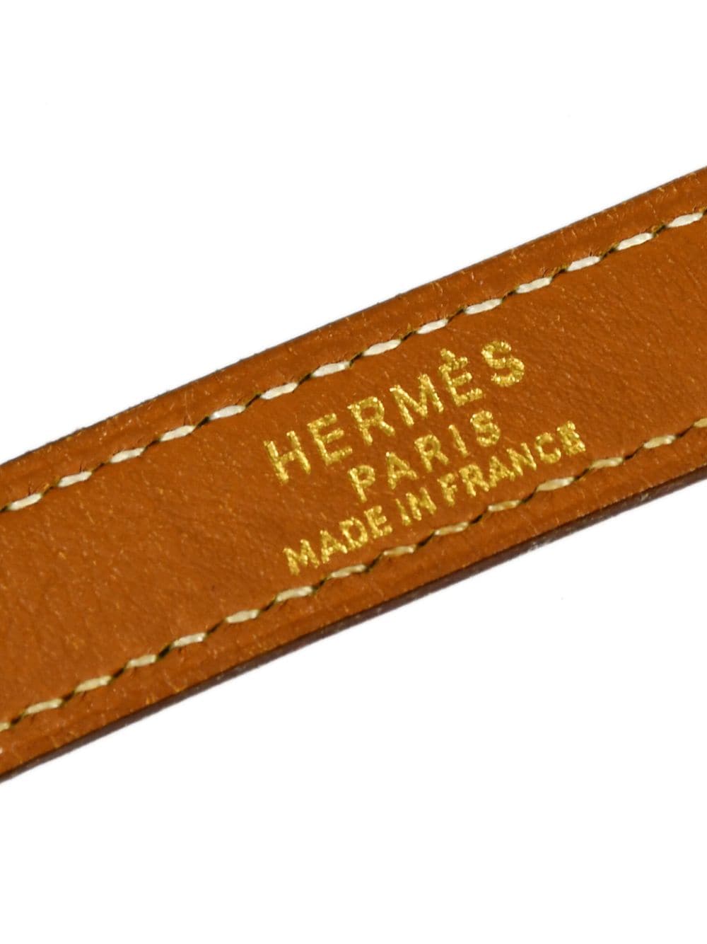Pre-owned Hermes Kelly 包带（1990-2000年代典藏款） In Brown