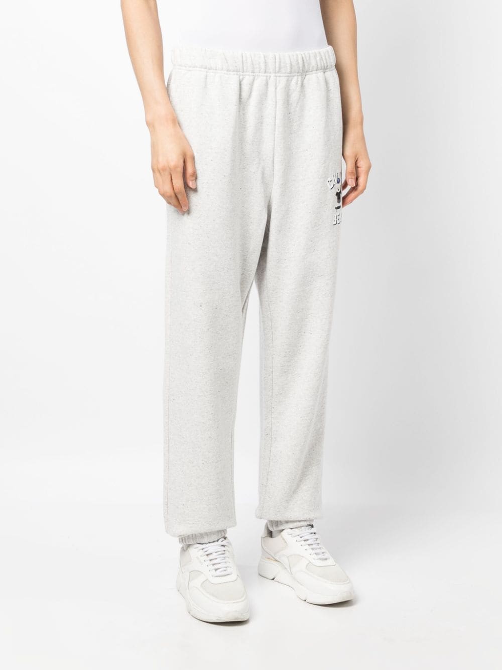 Shop Chocoolate Logo-print Cotton Track Pants In Grey