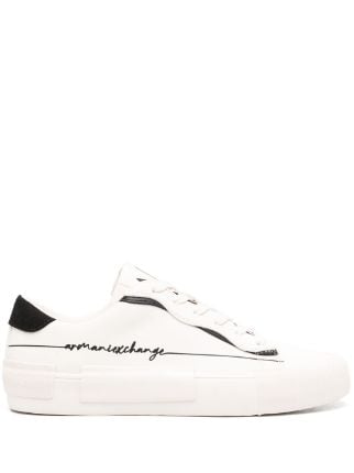 Armani Exchange logo-print low-top Sneakers - Farfetch