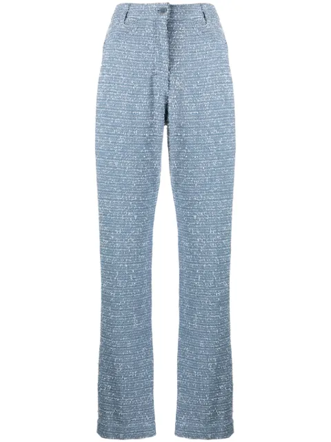 REMAIN bouclé straight-leg trousers