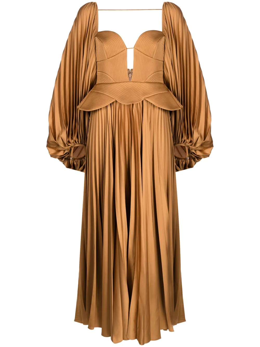 Carmody puff-sleeve maxi dress