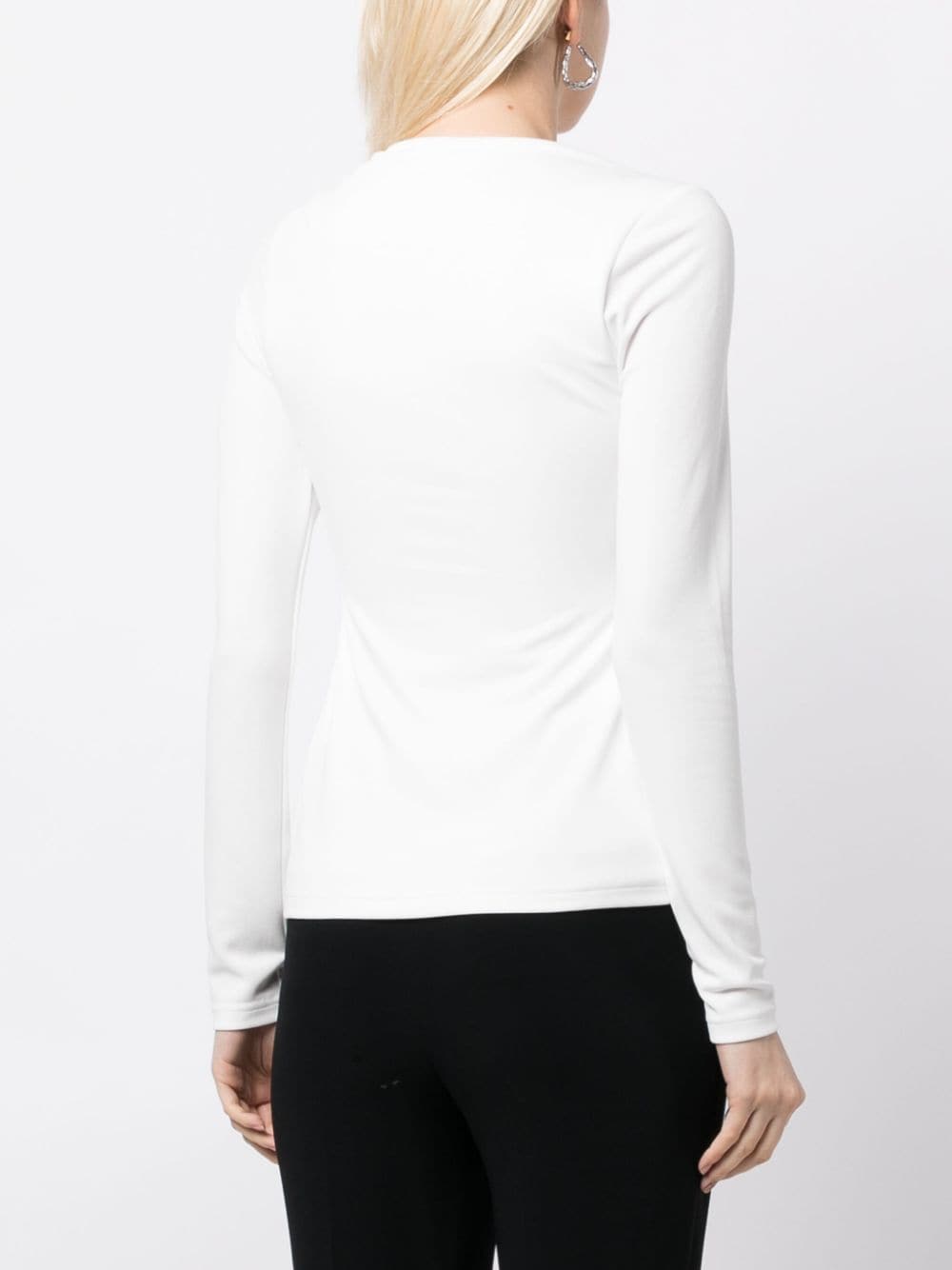 Shop Acler Anderson Long-sleeve Top In White