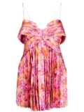 Acler Finnegan pleated minidress - Pink