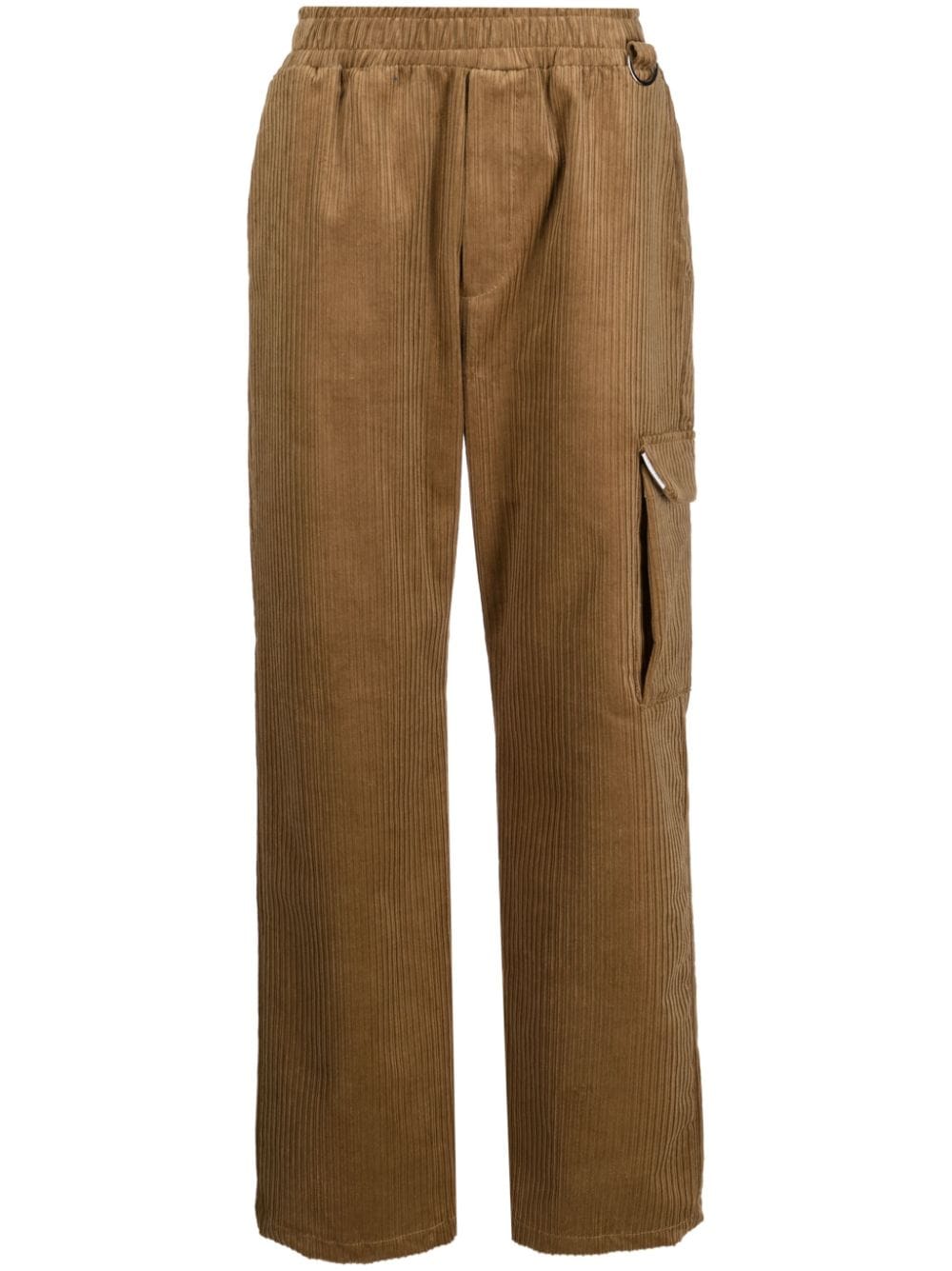 Shop Family First Corduroy Straight-leg Trousers In Neutrals