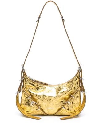 Givenchy Mini Voyou Leather Shoulder Bag | Gold | FARFETCH