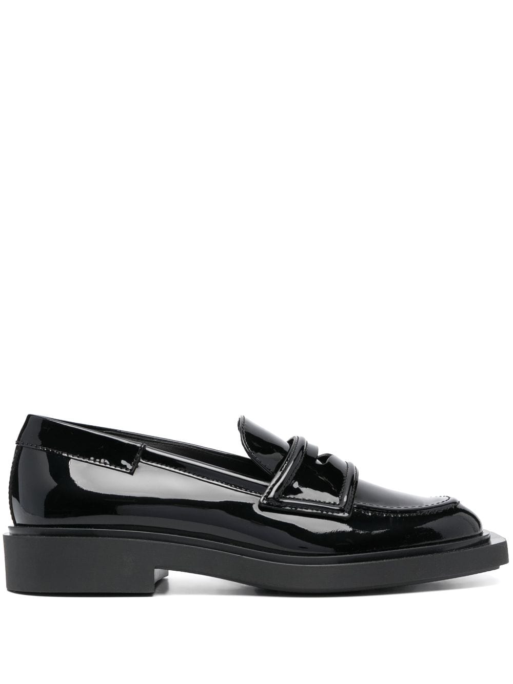 square-toe 35mm leather loafers