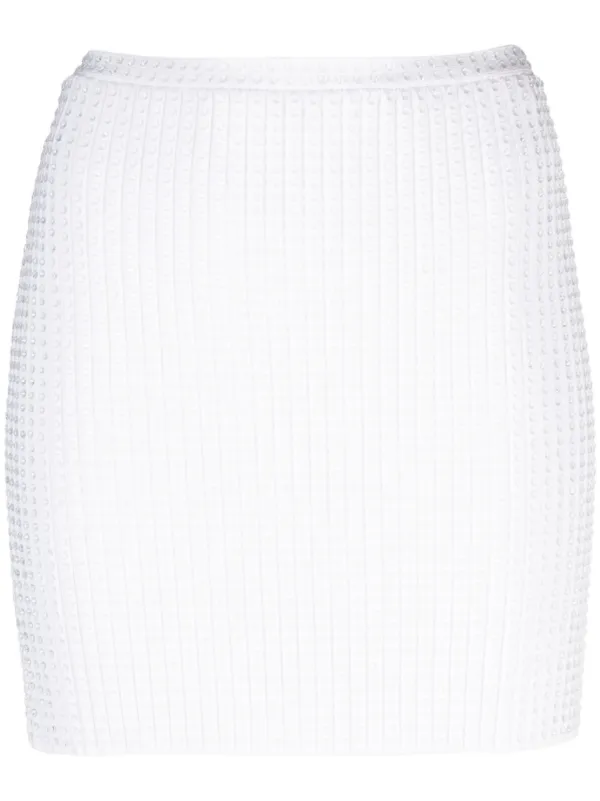 White stretch pencil outlet skirt uk