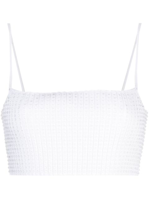 Alexander Wang crystal-embellished ribbed tank top Women