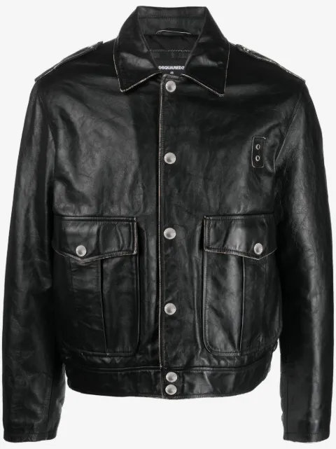 DSQUARED2 chamarra bomber con botones