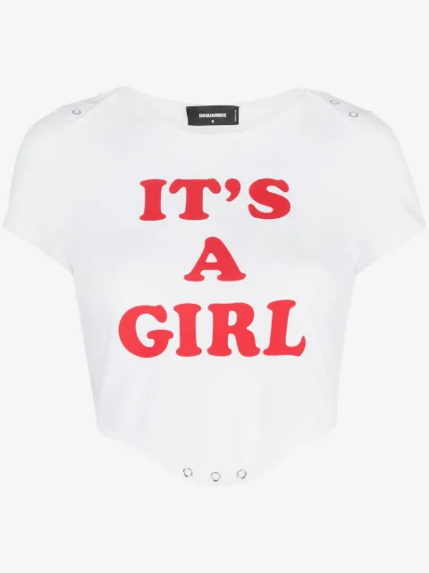 DSQUARED2 slogan-print cotton T-shirt