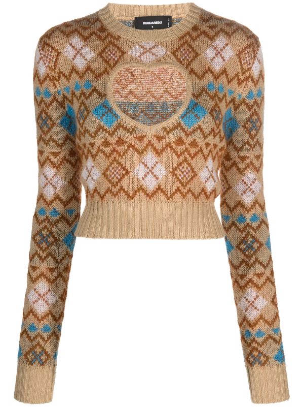 Dsquared2 monogram-knit Jumper - Farfetch