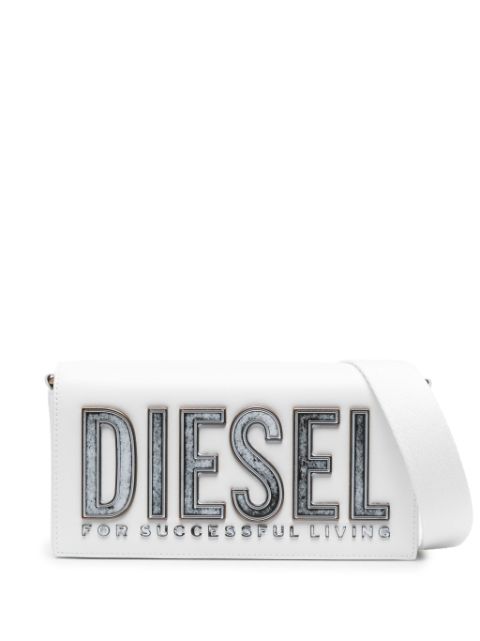 Diesel logo-lettering foldover tote bag Women