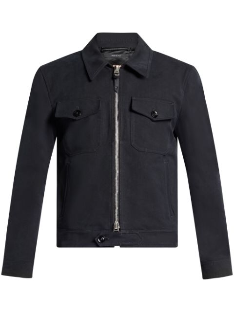 TOM FORD zip-up cotton jacket