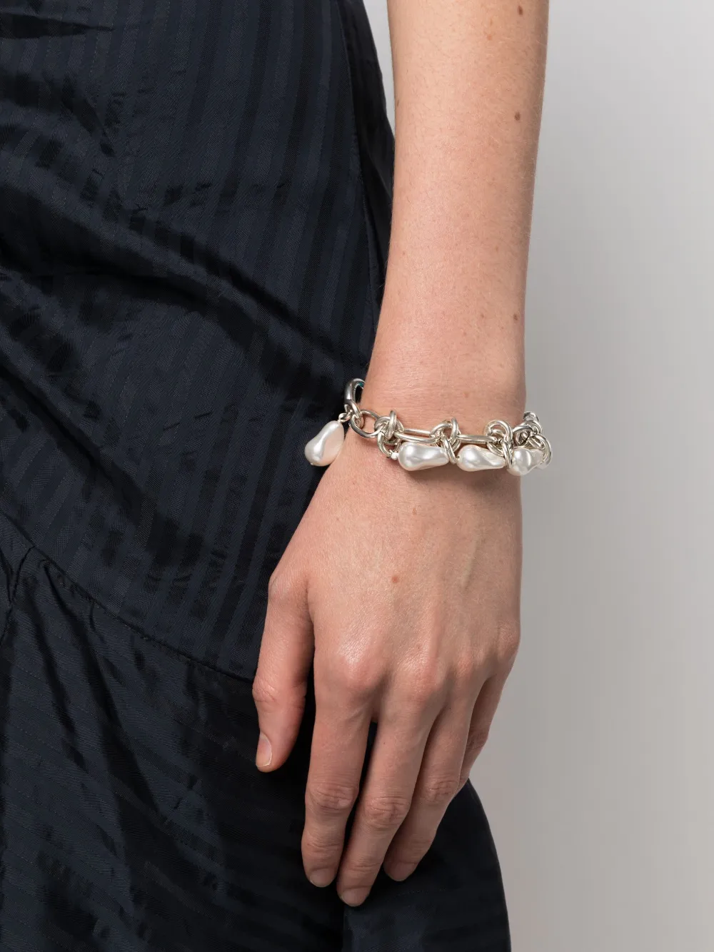  Isabel Marant Pulsera Rain Drop Con Perlas - Blanco 