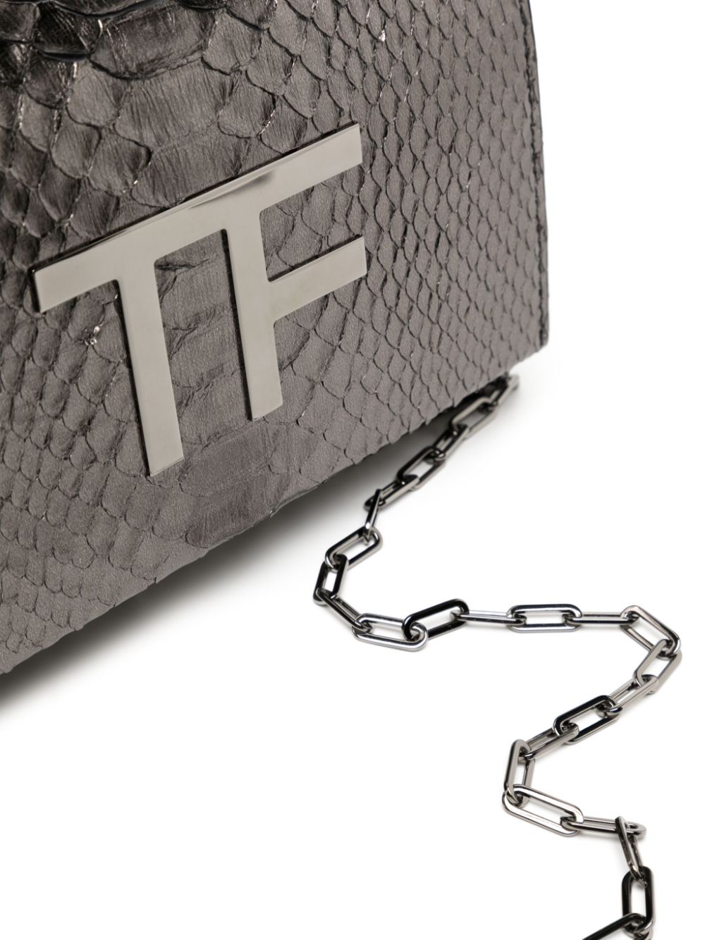 TOM FORD Disco python-embossed mini bag Women