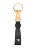 TOM FORD monogram-print leather keyring - Black