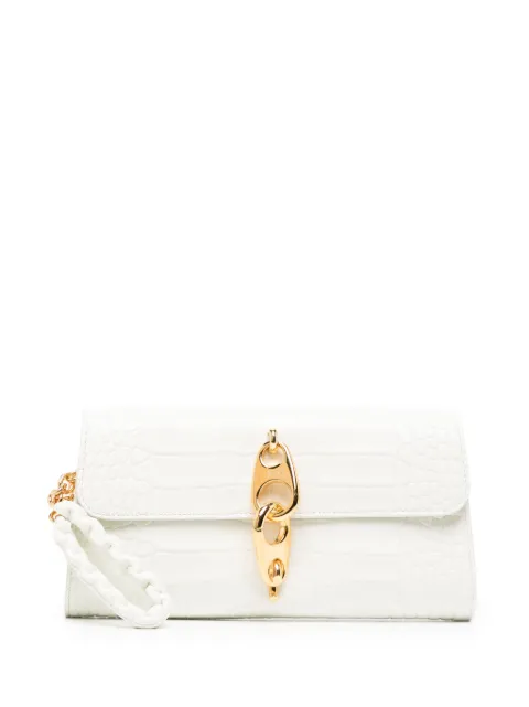 TOM FORD crocodile-embossed leather clutch bag
