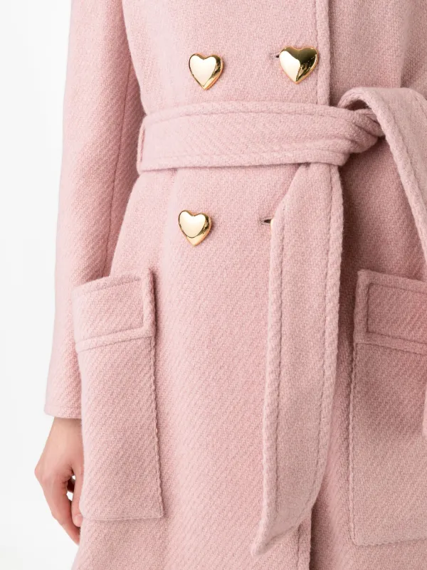Imperfect Women's Brown u0026 Pink Wool Coat – Moon Behind The Hill
