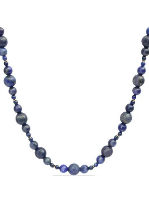 THE ALKEMISTRY 18kt recycled gold Blueberry lapis lazuli bead necklace