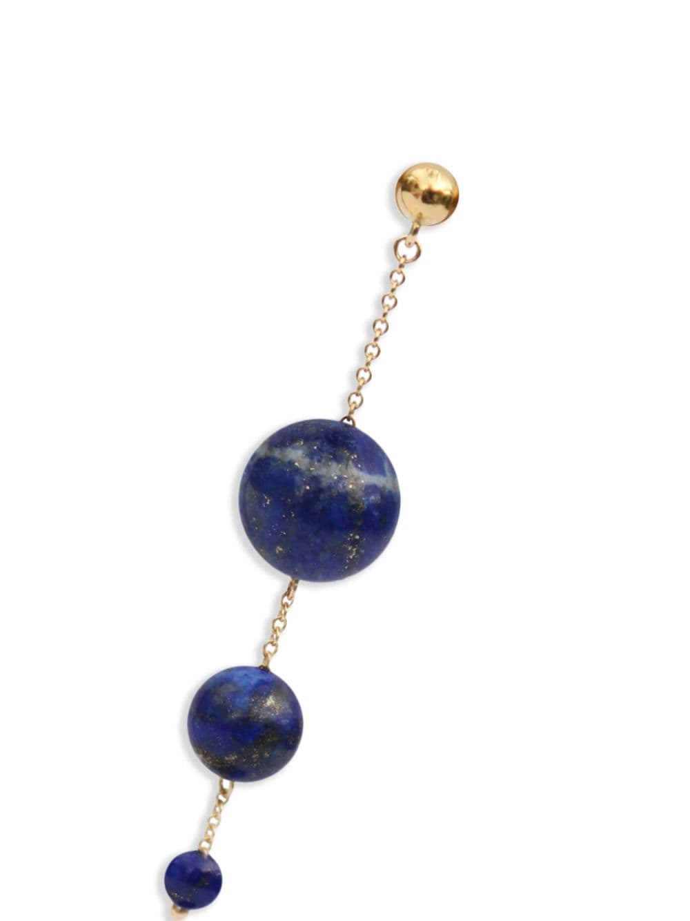 THE ALKEMISTRY 18kt recycled yellow gold and lapis lazuli chain earrings - Goud