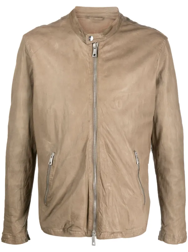 Giorgio Brato zip-up Leather Jacket - Farfetch