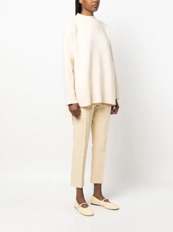 Jil Sander クルーネック セーター | ホワイト | FARFETCH JP
