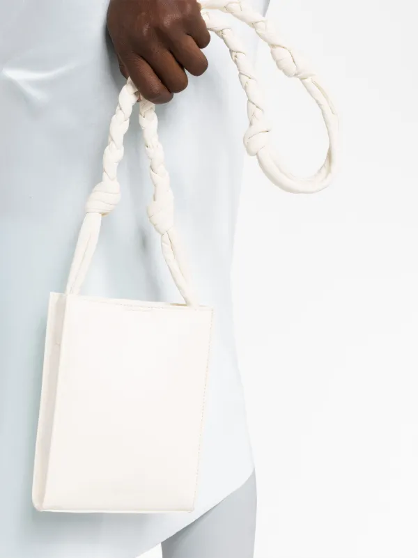 ショルダーバッグ・ポシェット Jil Sander Tangle Small Crossbody - Leather - White JIL SANDER Tangle small leather shoulder bag | NET-A-PORTER