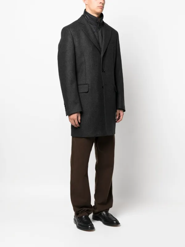 Fay Easy DB single breasted Layered Coat Farfetch