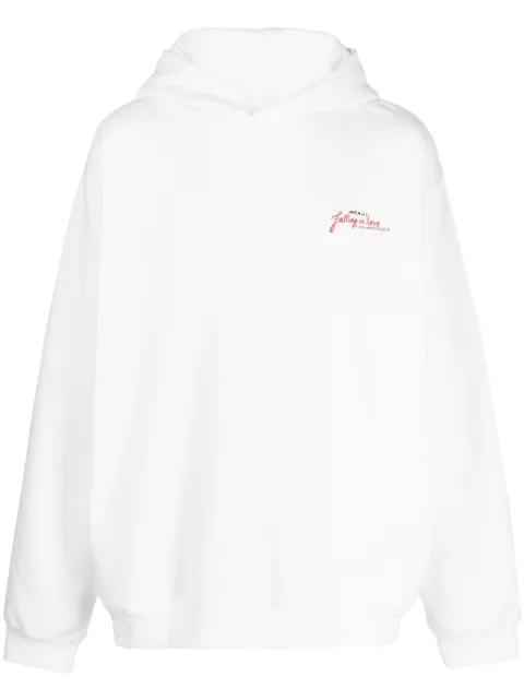 Marni heart-print cotton hoodie